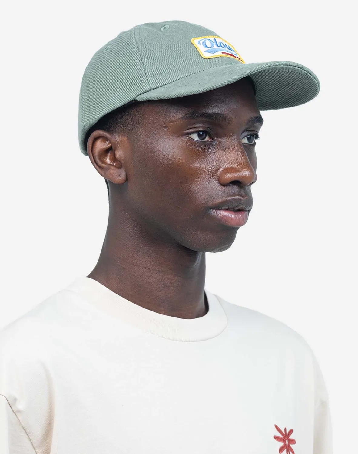 Olow Carlton casquette six panels vert olive coton bio