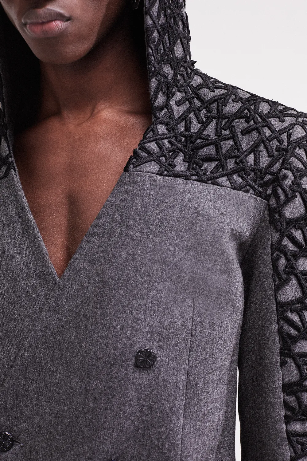 French Deal Mr New York Time veste laine noire