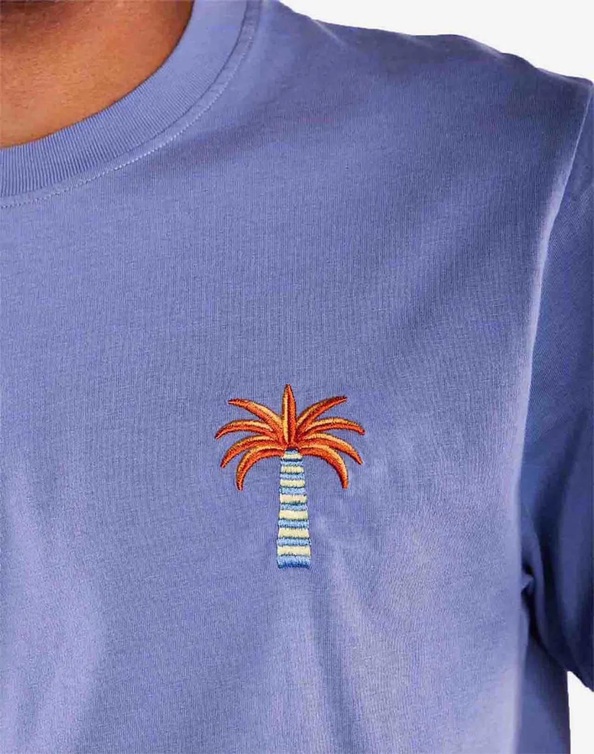 OLOW Pejibaye t-shirt bleu azur coupe droite