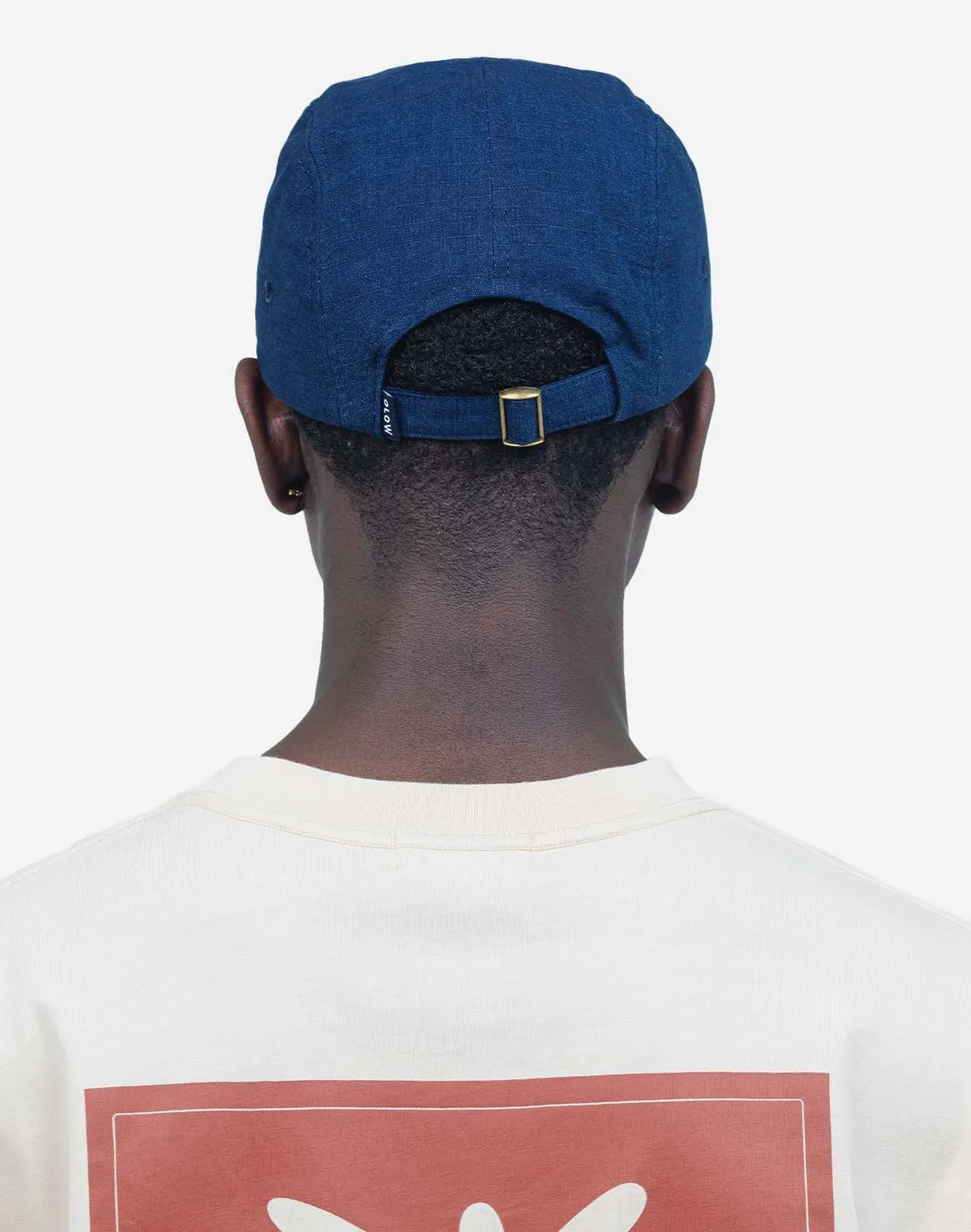 OLOW Flower casquette five panel denim bleu