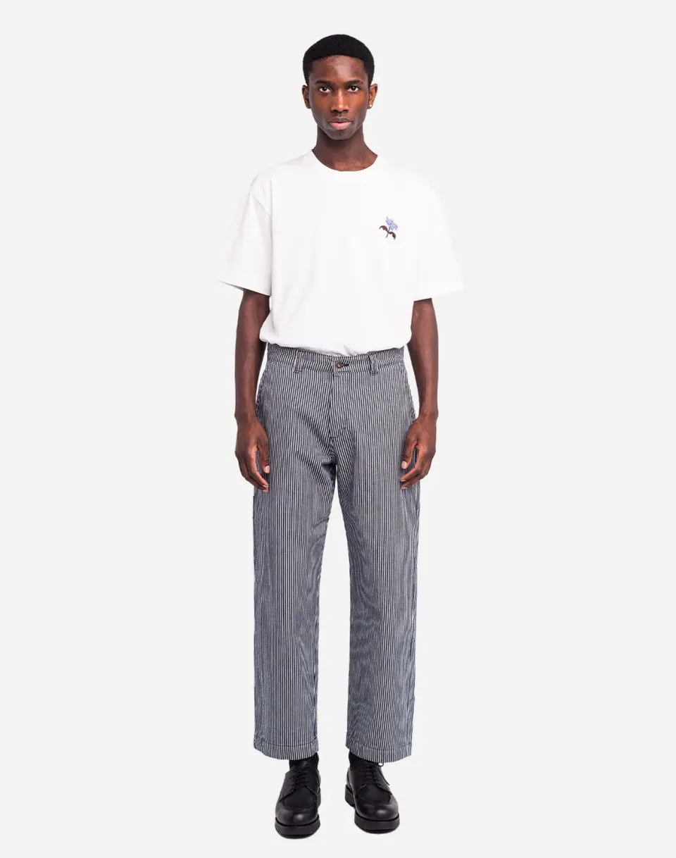 OLOW Chuck pantalon workwear denim rayé robuste
