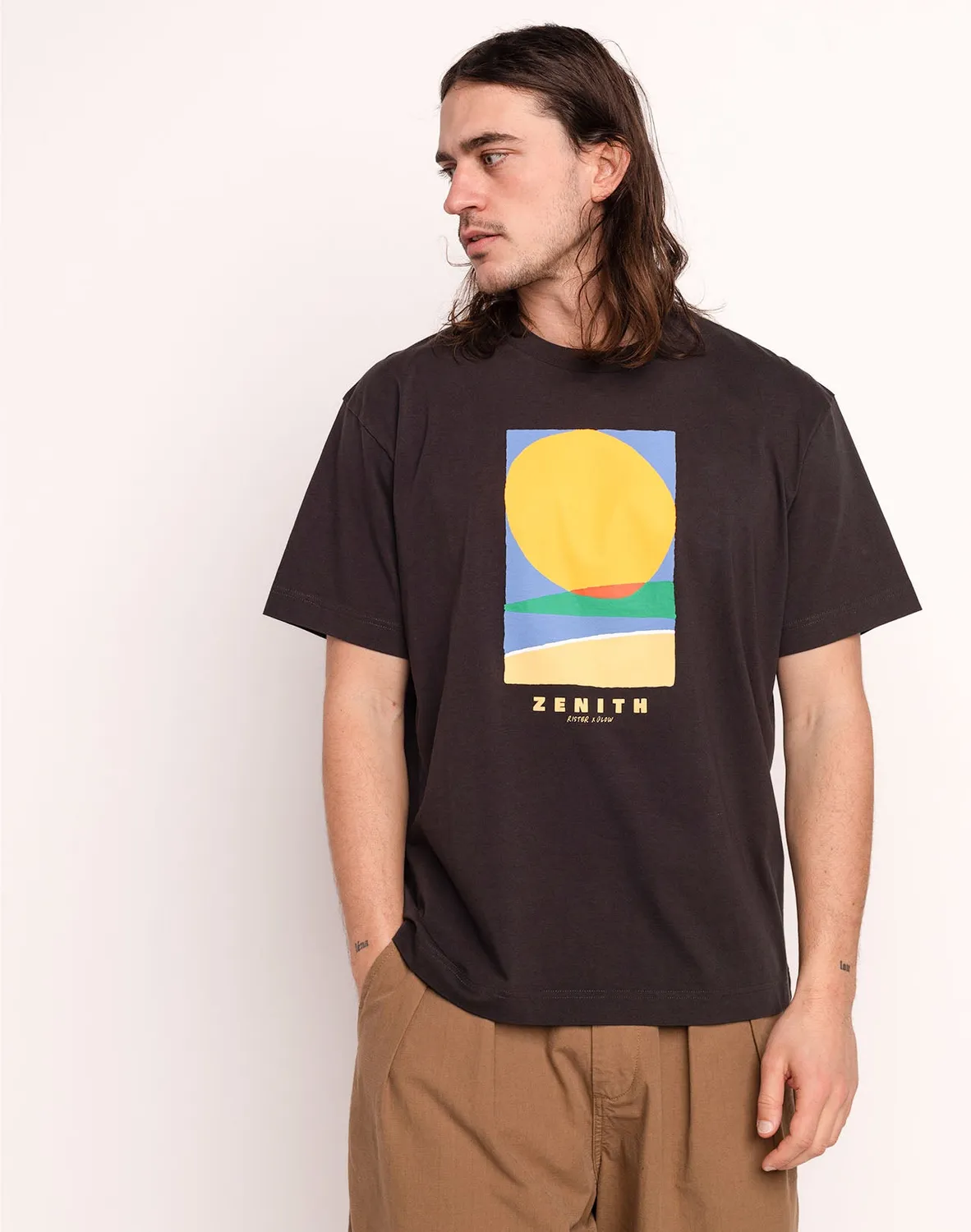 OLOW Zenith t-shirt noir carbone coton bio