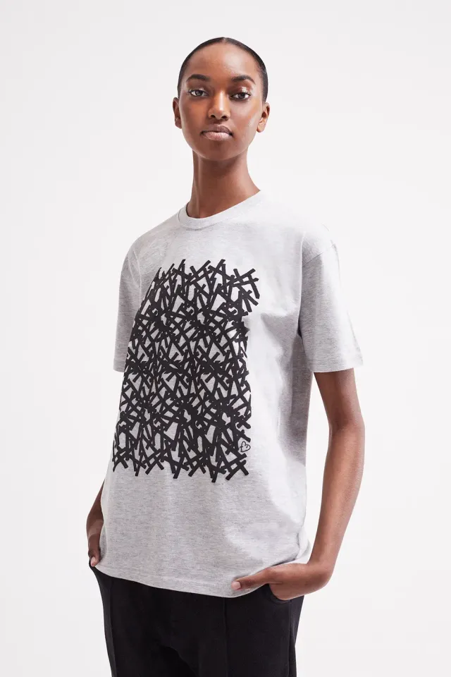 French Deal Freestyle t-shirt coton motif guipure