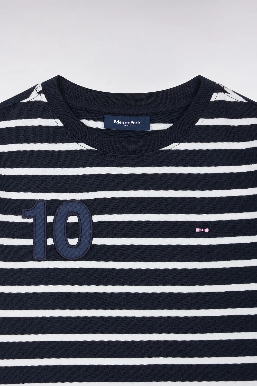 Eden Park H26MAITC0022 t-shirt enfant rayé marine coupe droite