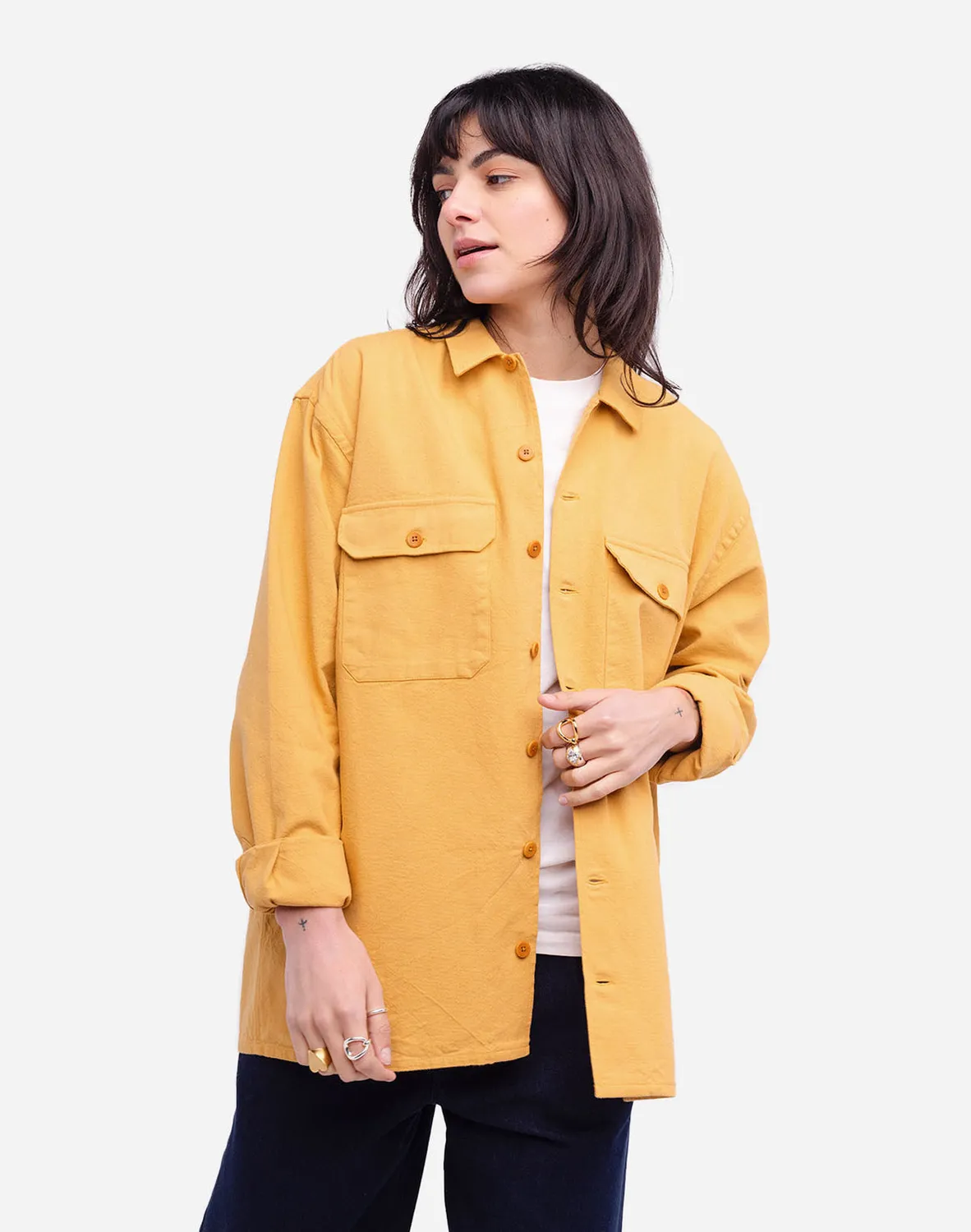 OLOW Décré Manteca chemise ocre surchemise