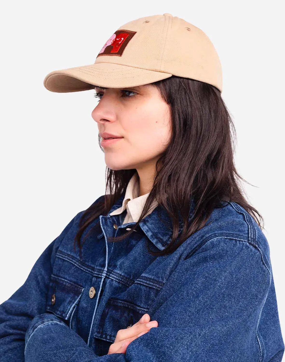 OLOW Kiss casquette six panel sable coton