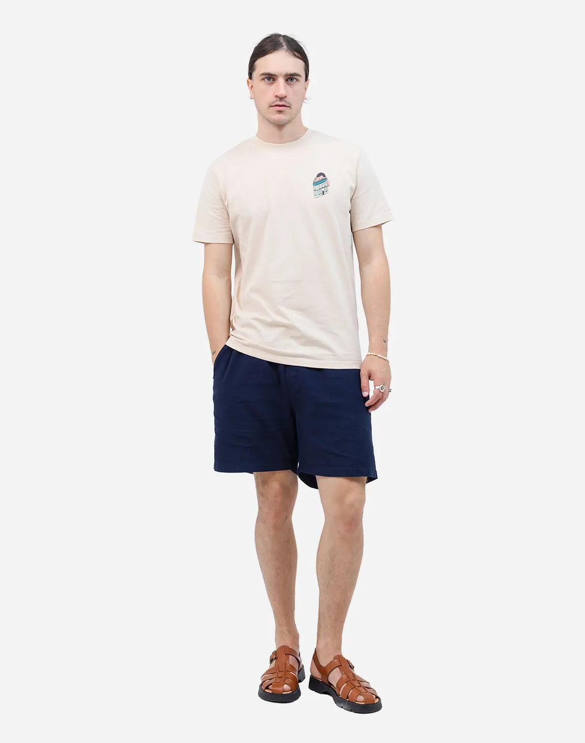 Olow Building t-shirt crème coton bio