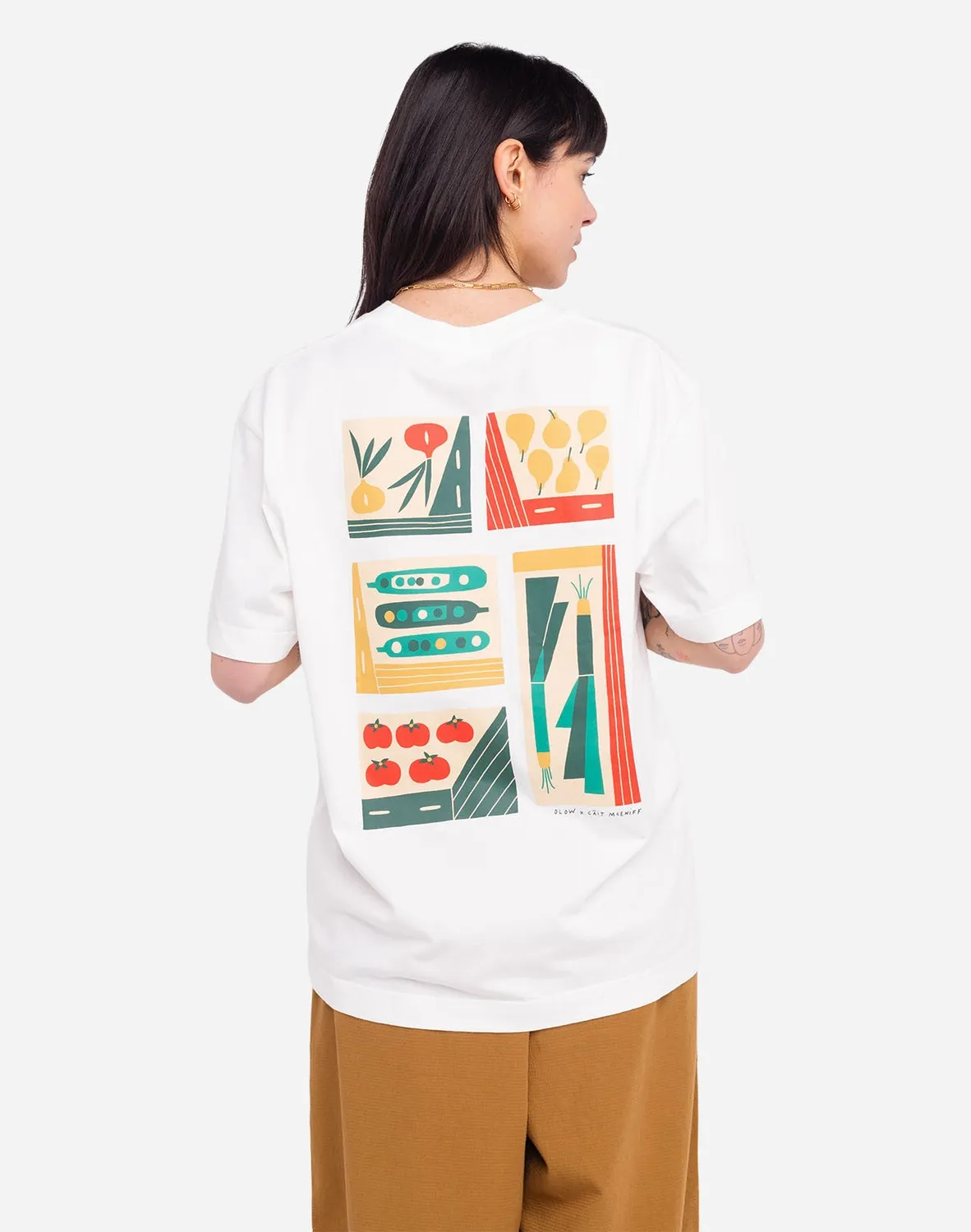 OLOW Harvest t-shirt ample écru coton bio