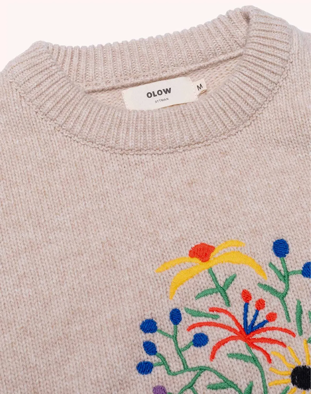 Olow Bunch pull beige laine mérinos