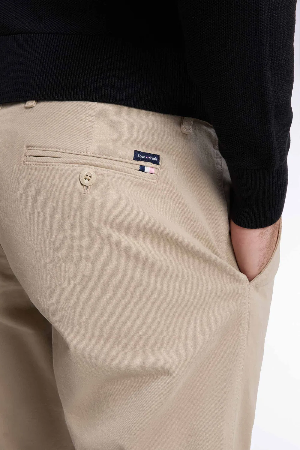 Eden Park Legend Rugby pantalon chino beige sans plis stretch