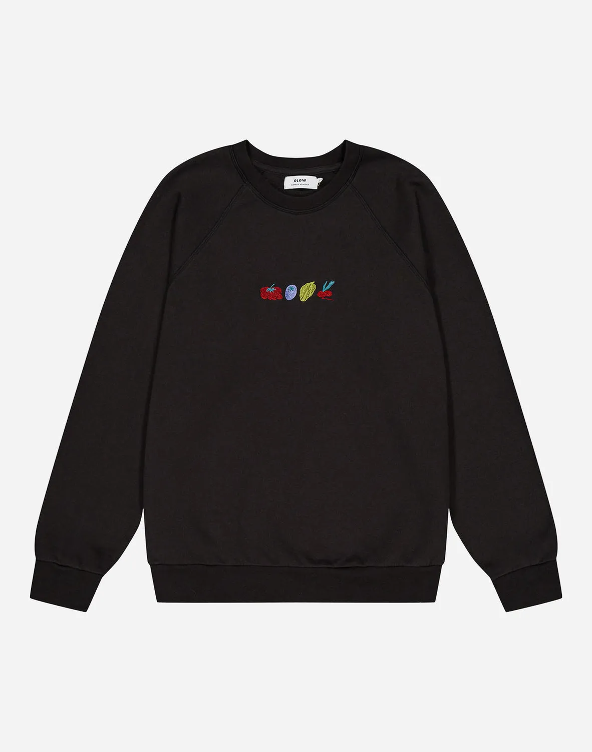 OLOW Vegetables sweat noir carbone coton