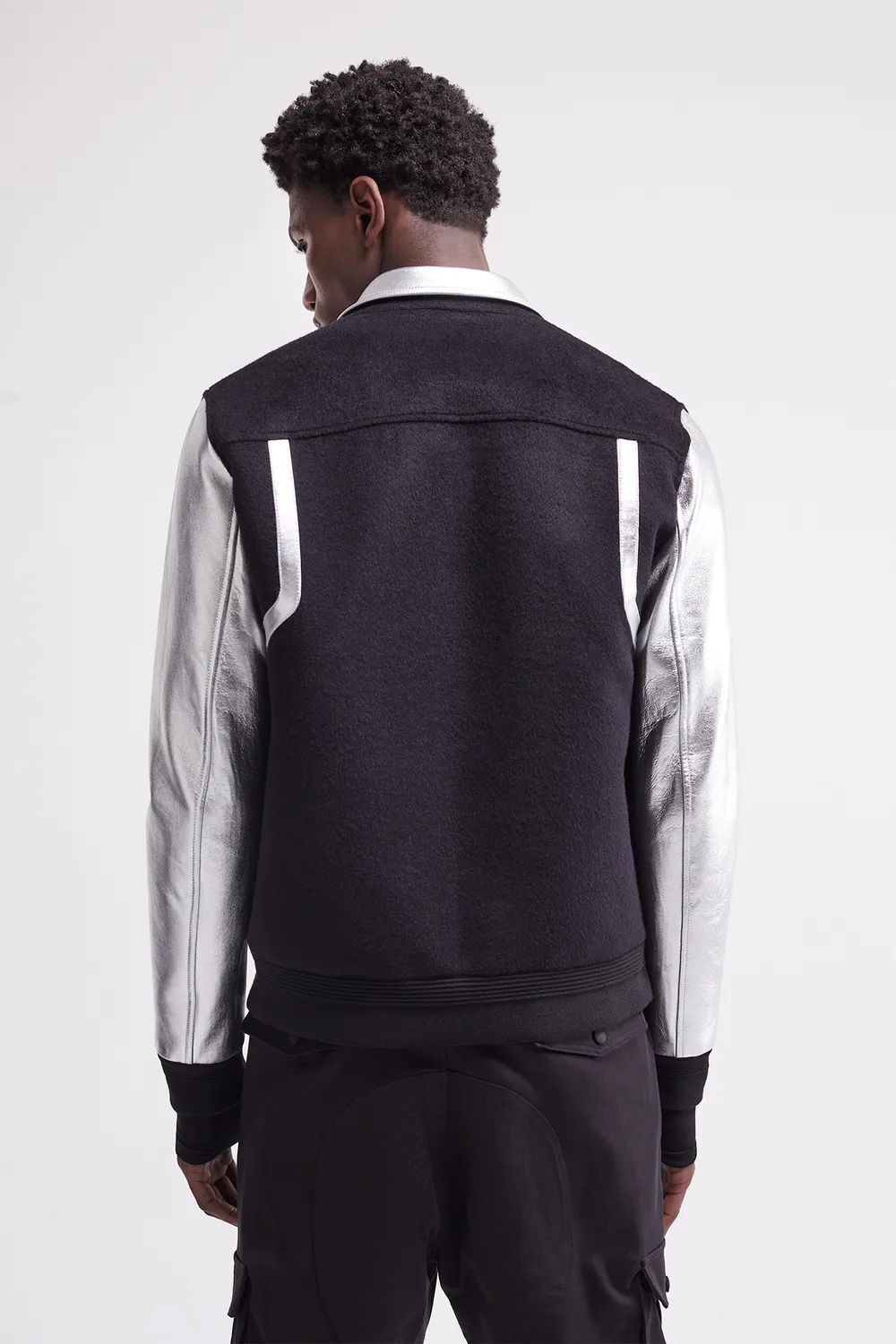 French Deal Évolution veste cuir laine mixte