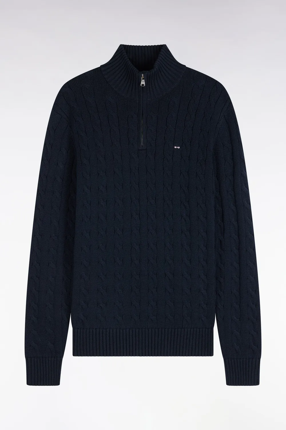 Eden Park pull torsades col camionneur coton marine homme