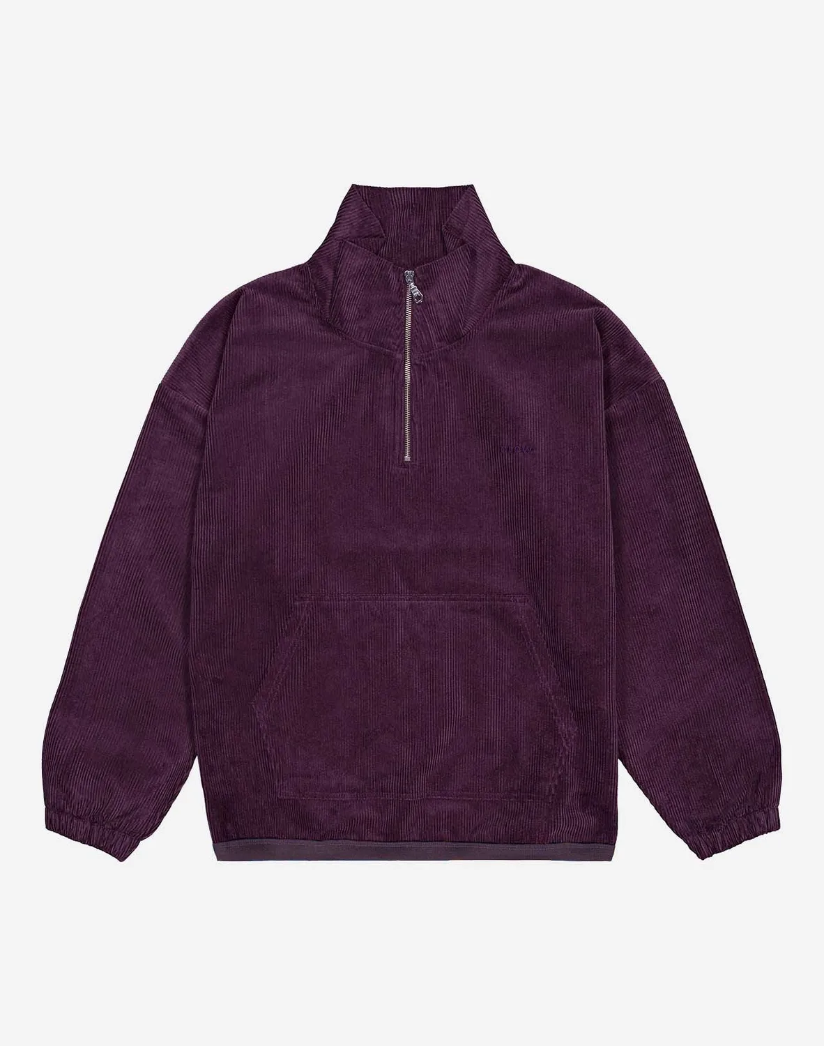 OLOW Bangor sweat prune velours coton