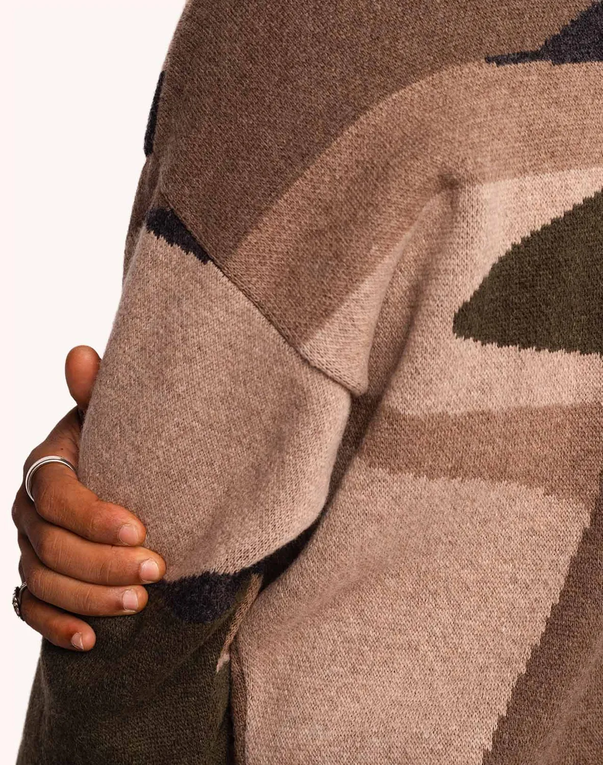 OLOW Pinhal pull laine mérinos multicolore
