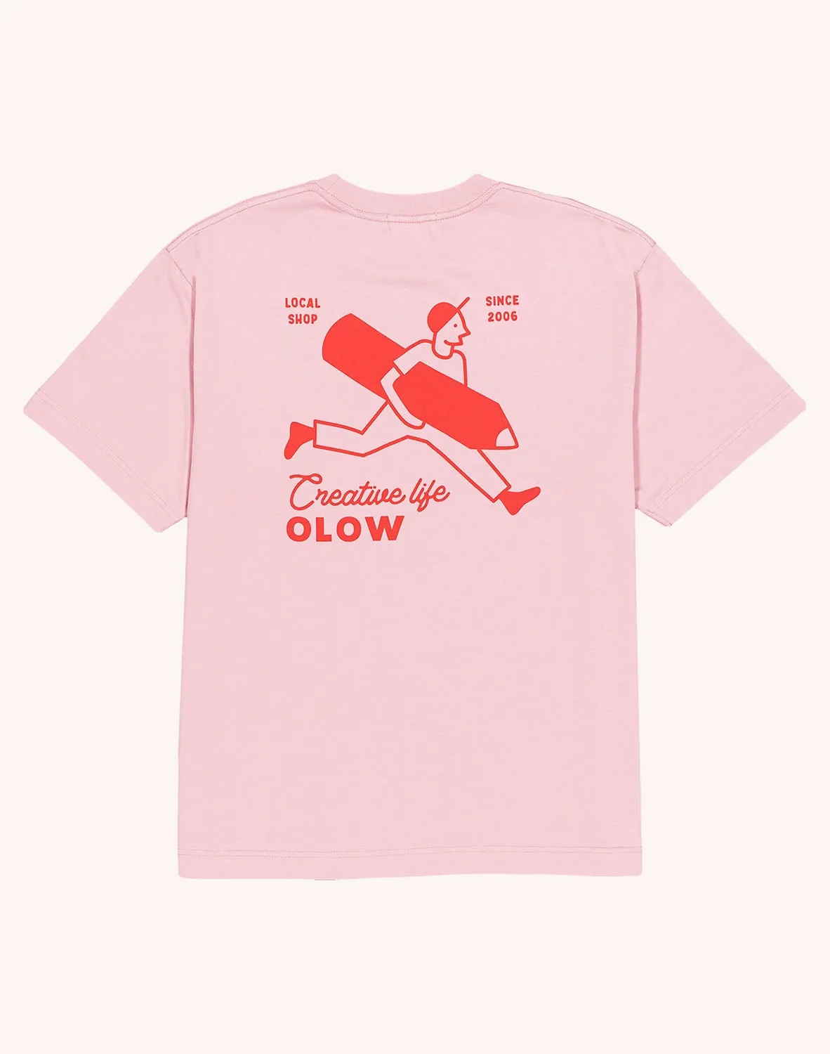 Olow Creative Studio t-shirt rose lila coton bio