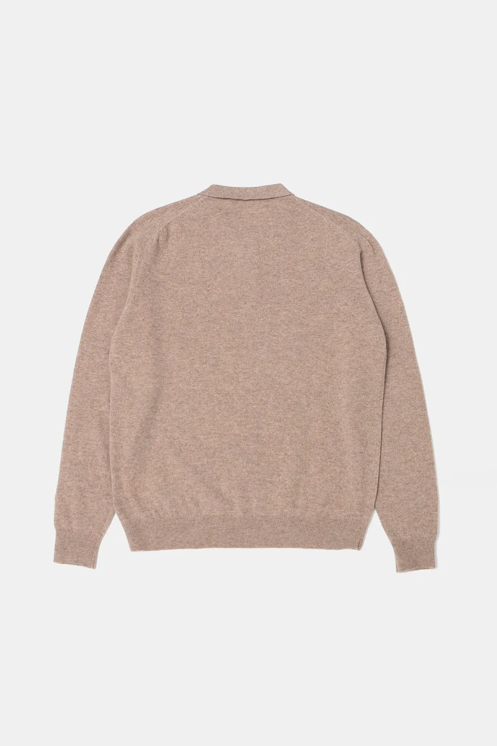 Edmmond Studios Wool Polo Plain Tan polo laine beige
