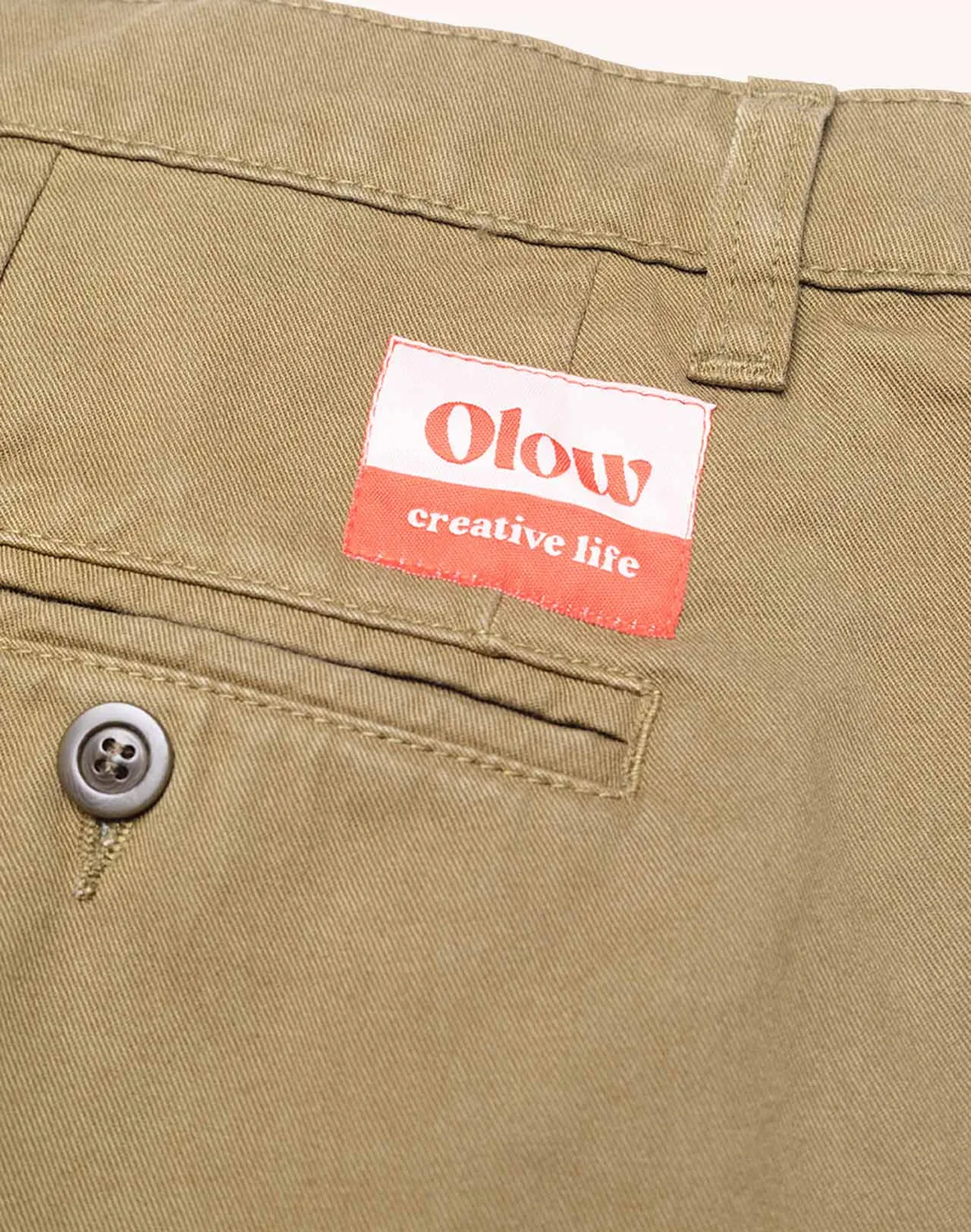OLOW Sembo pantalon vert tilleul coupe large coton bio