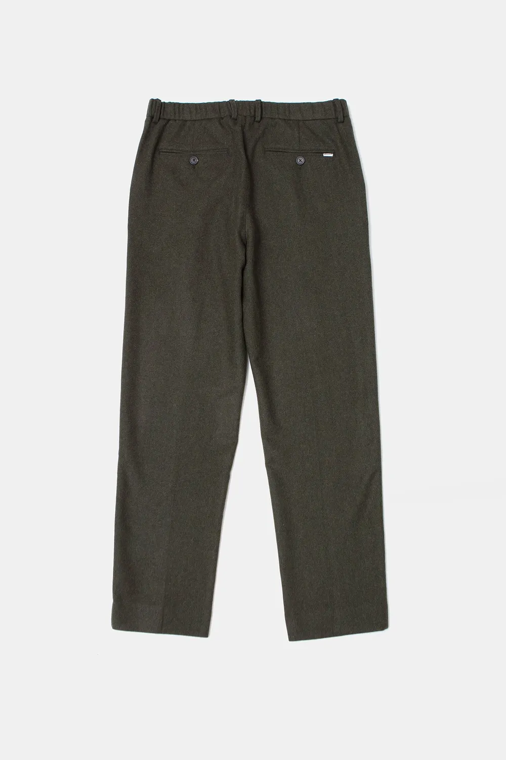 Edmmond Studios Jack Pant pantalon kaki laine coupe regular