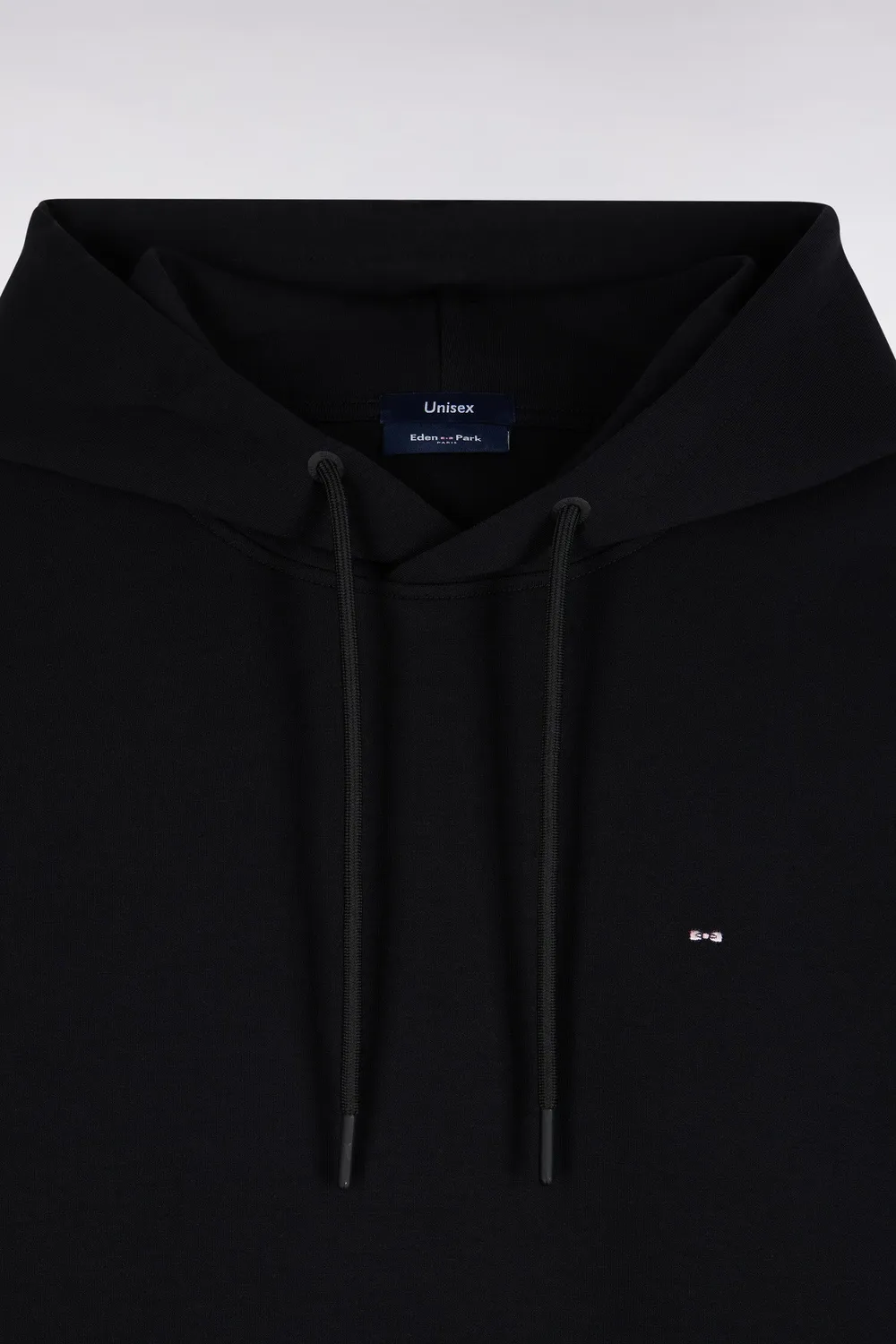 Eden Park sweat à capuche noir coupe loose unisexe