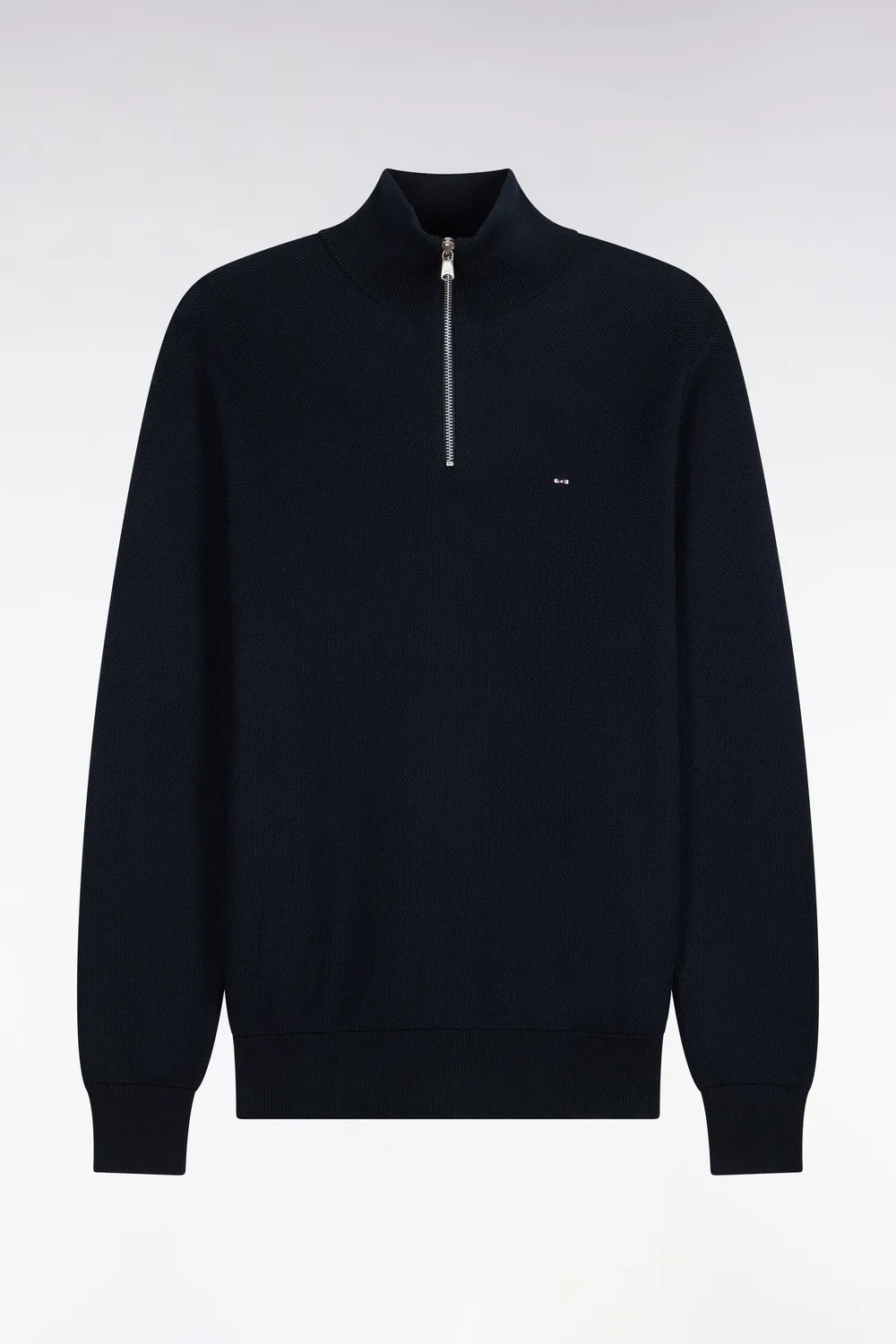 Eden Park pull col camionneur coton marine nid d'abeille