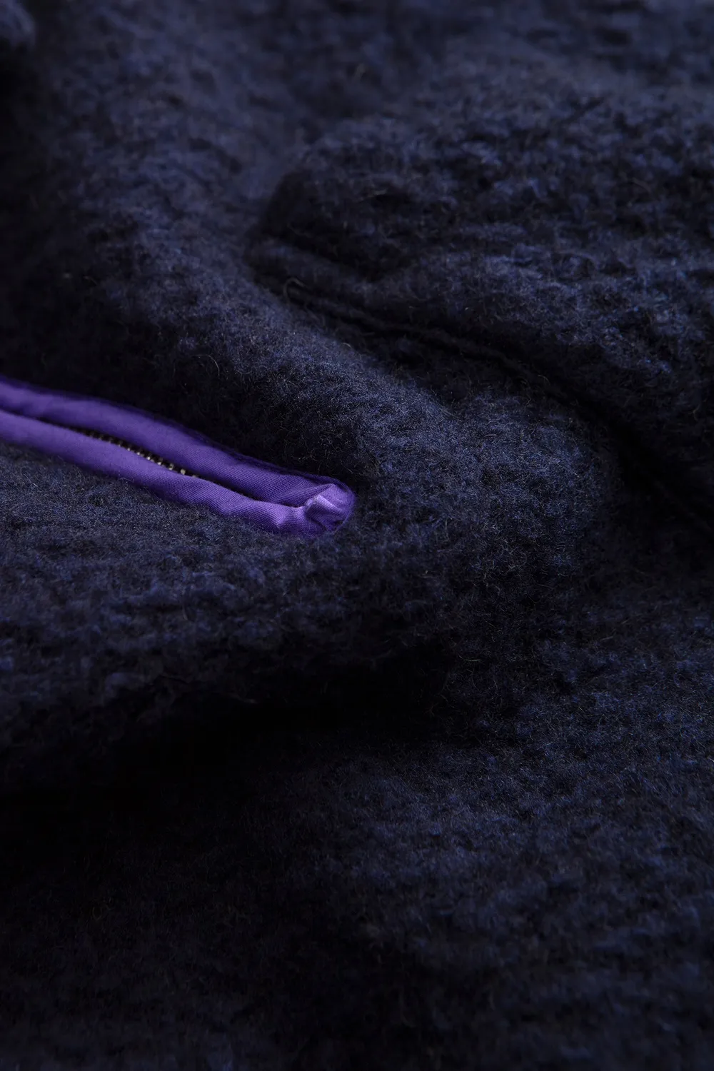 Edmmond Studios Unconventional Zip sweat marine polaire