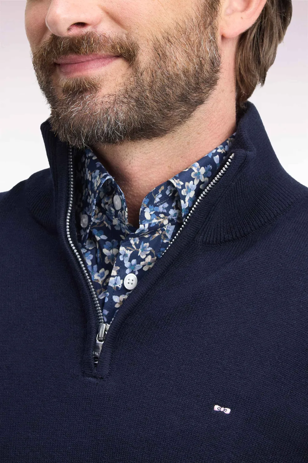 Eden Park pull col camionneur marine homme