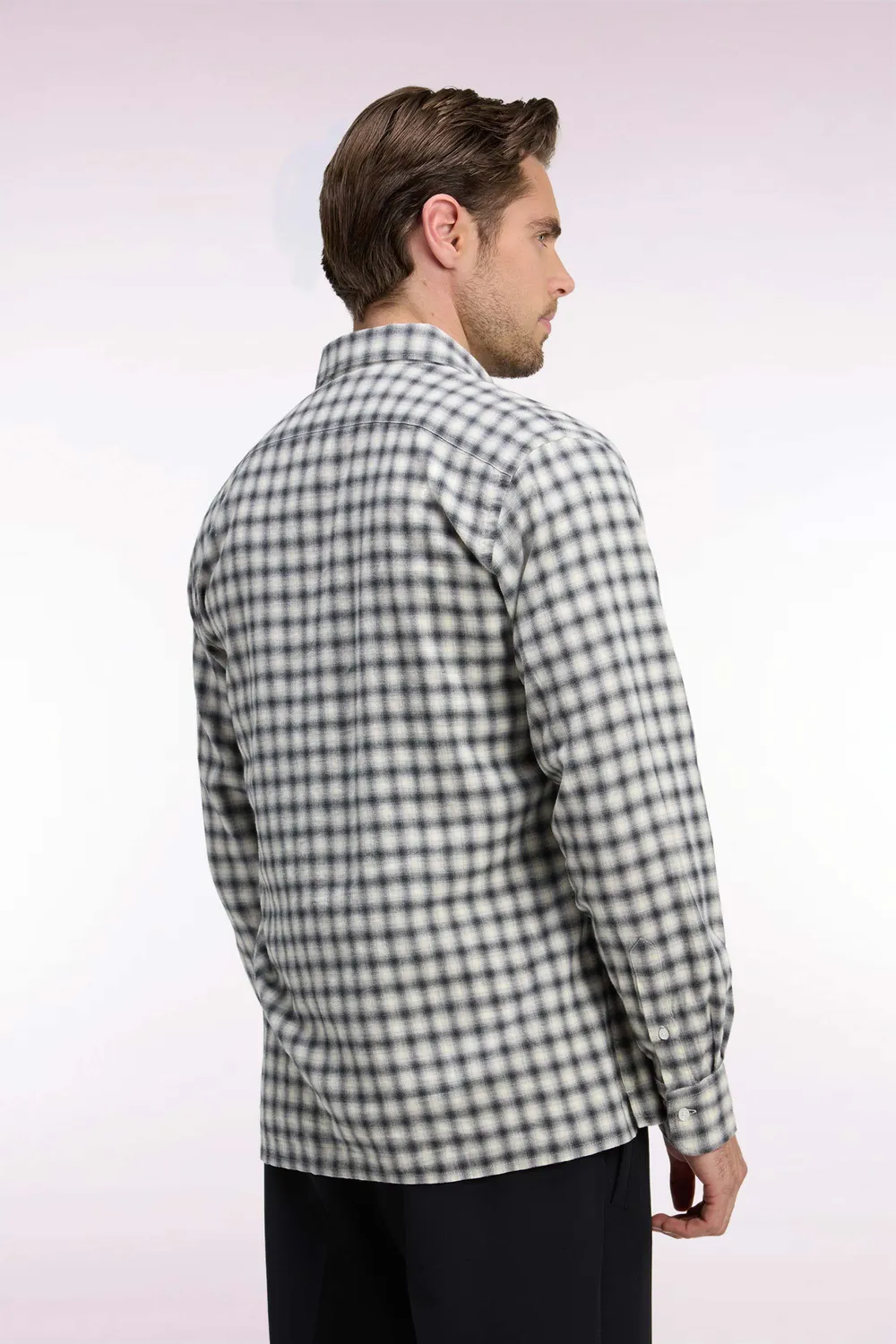 Eden Park H26CHECL0063 chemise homme écrue carreaux coton