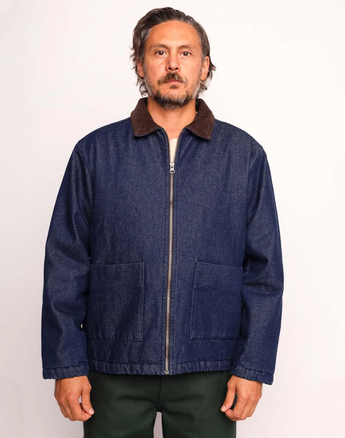 OLOW Yarm blouson homme denim bleu workwear