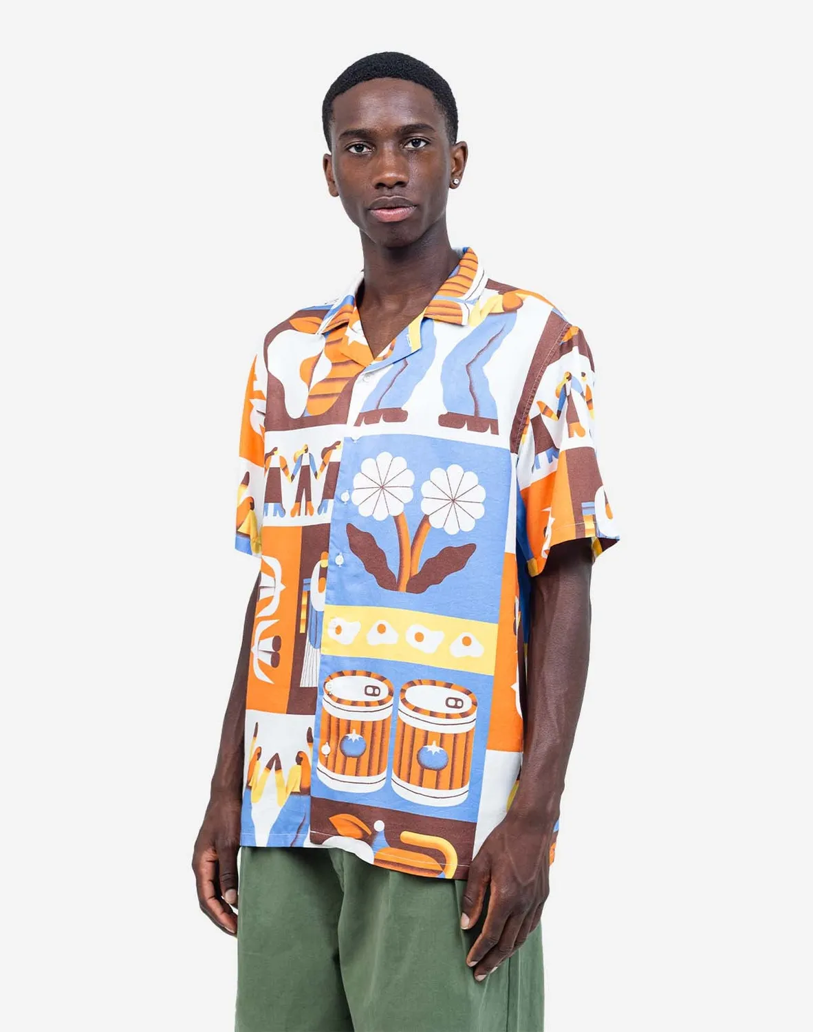 OLOW Aloha Life chemisette multicolore tencel