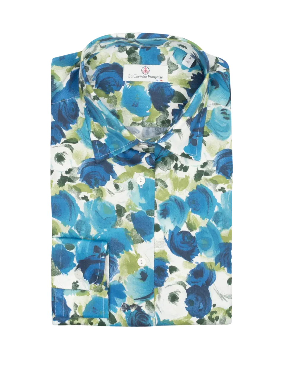 La Chemise Française Roseraie Bleue chemisier femme floral bleu