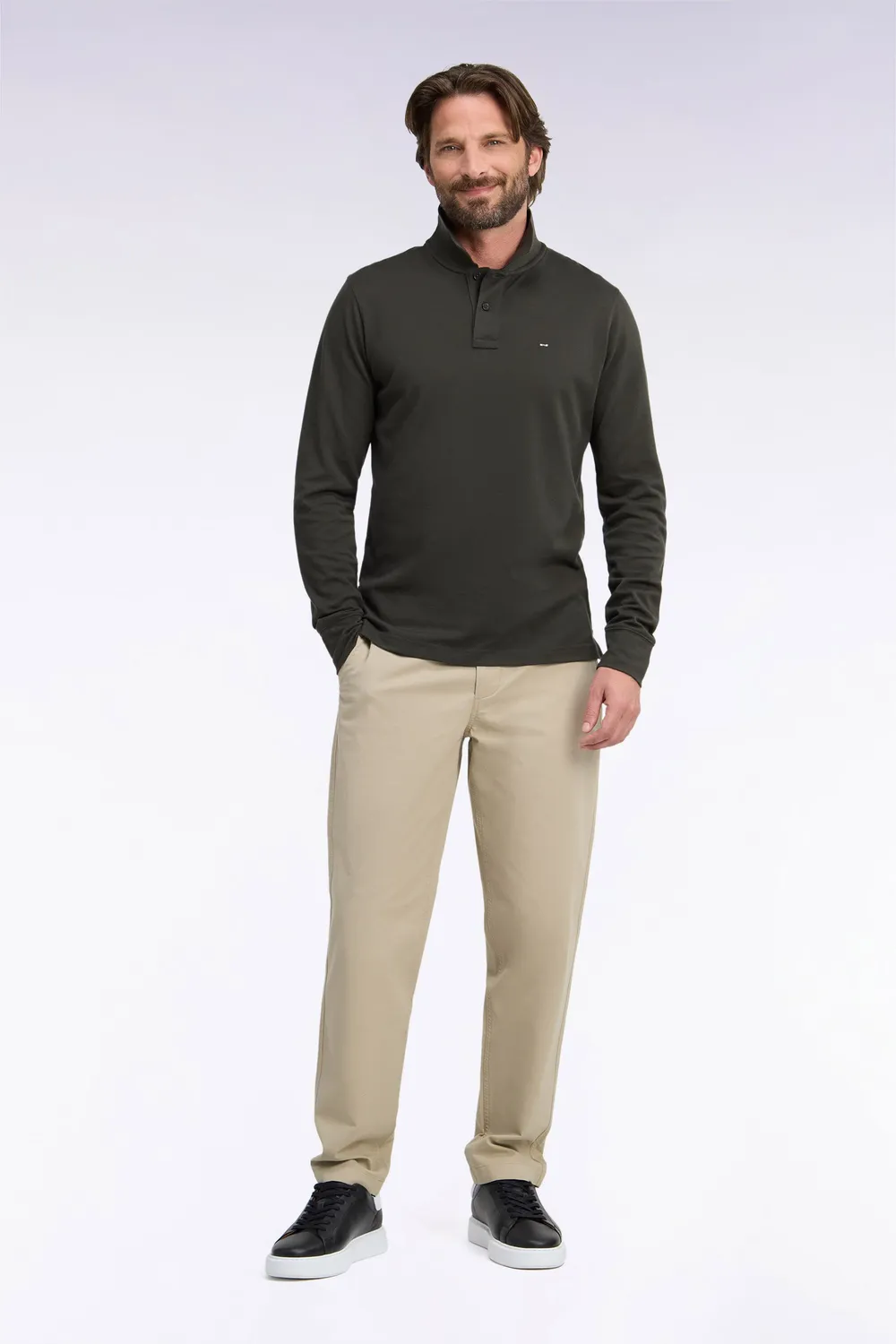 Eden Park Legend Rugby chino beige regular piqué stretch