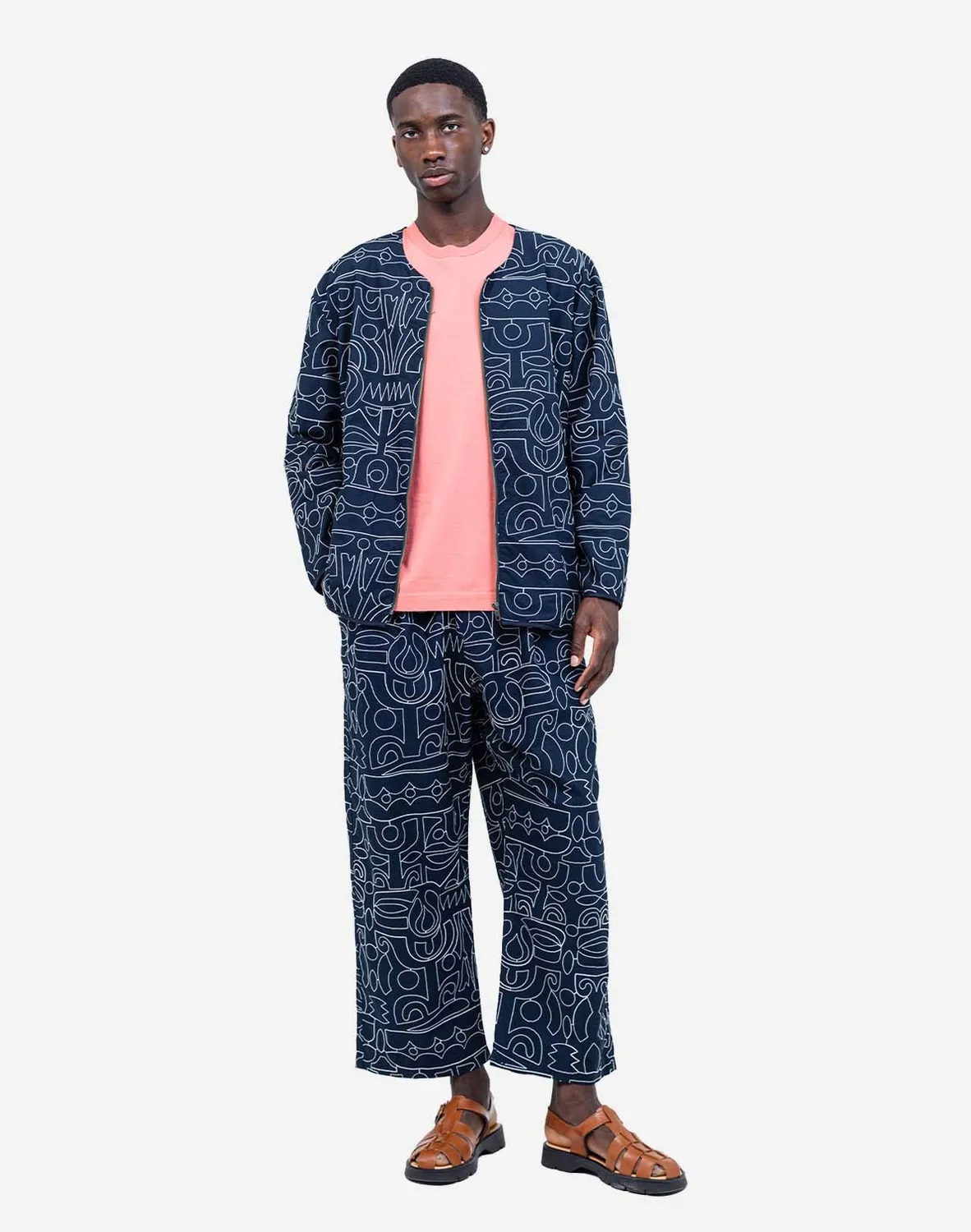 OLOW Ostara Palang veste bleu nuit brodée