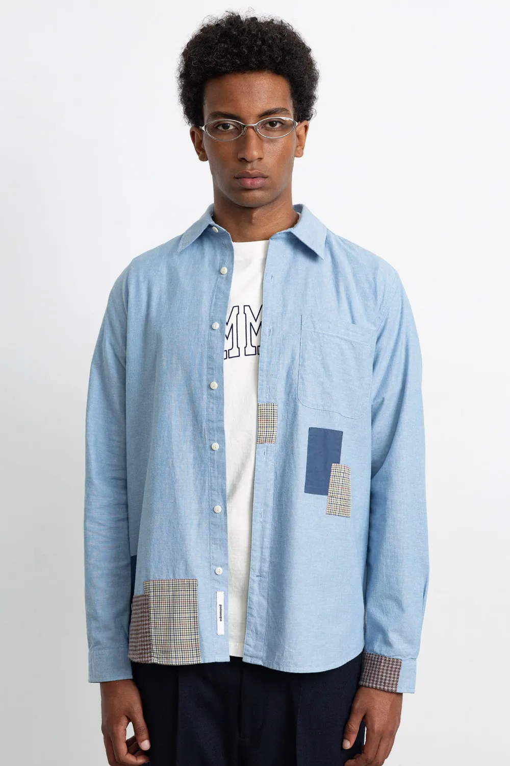 Edmmond Studios Meet & Grid chemise acier patchwork