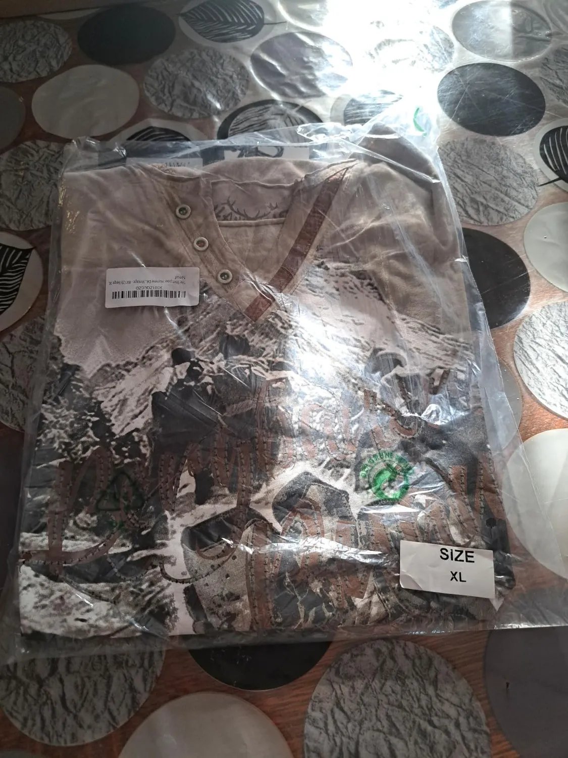 Subliminal Mode BX129 t-shirt homme taille S montagne délavé