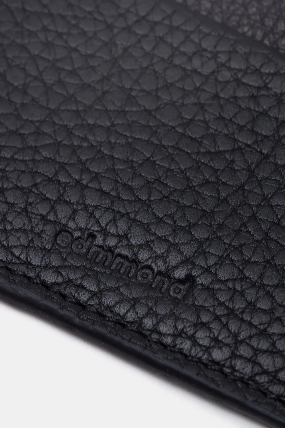 Edmmond Studios Fold porte-cartes cuir noir double matière