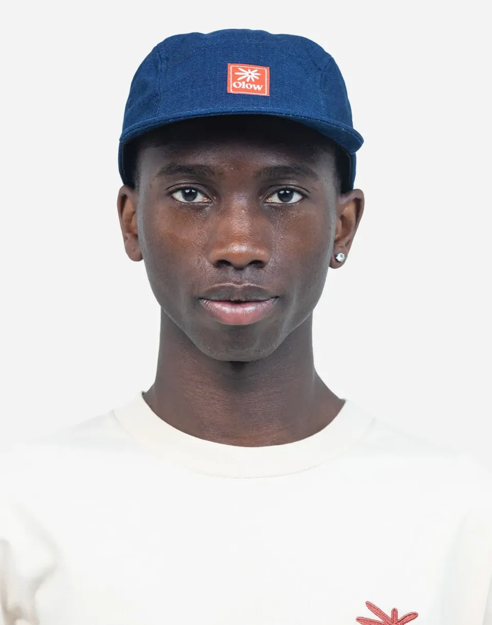 OLOW Flower casquette five panel denim bleu