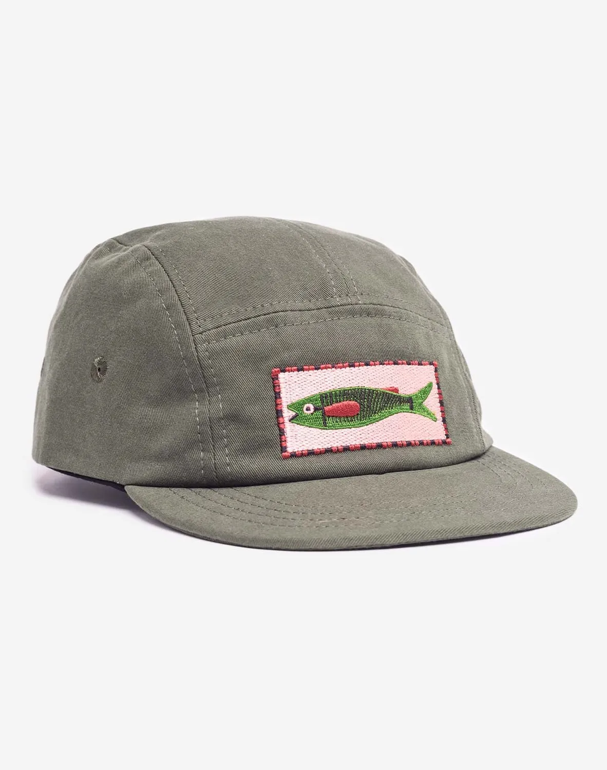 OLOW Pesq casquette five panel kaki brodée