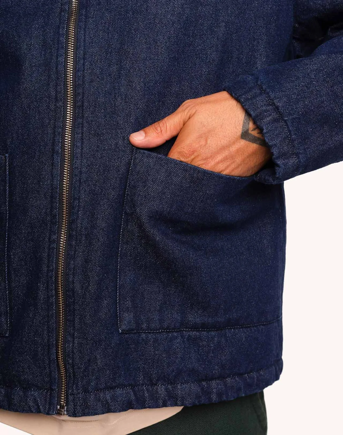 OLOW Yarm blouson homme denim bleu workwear