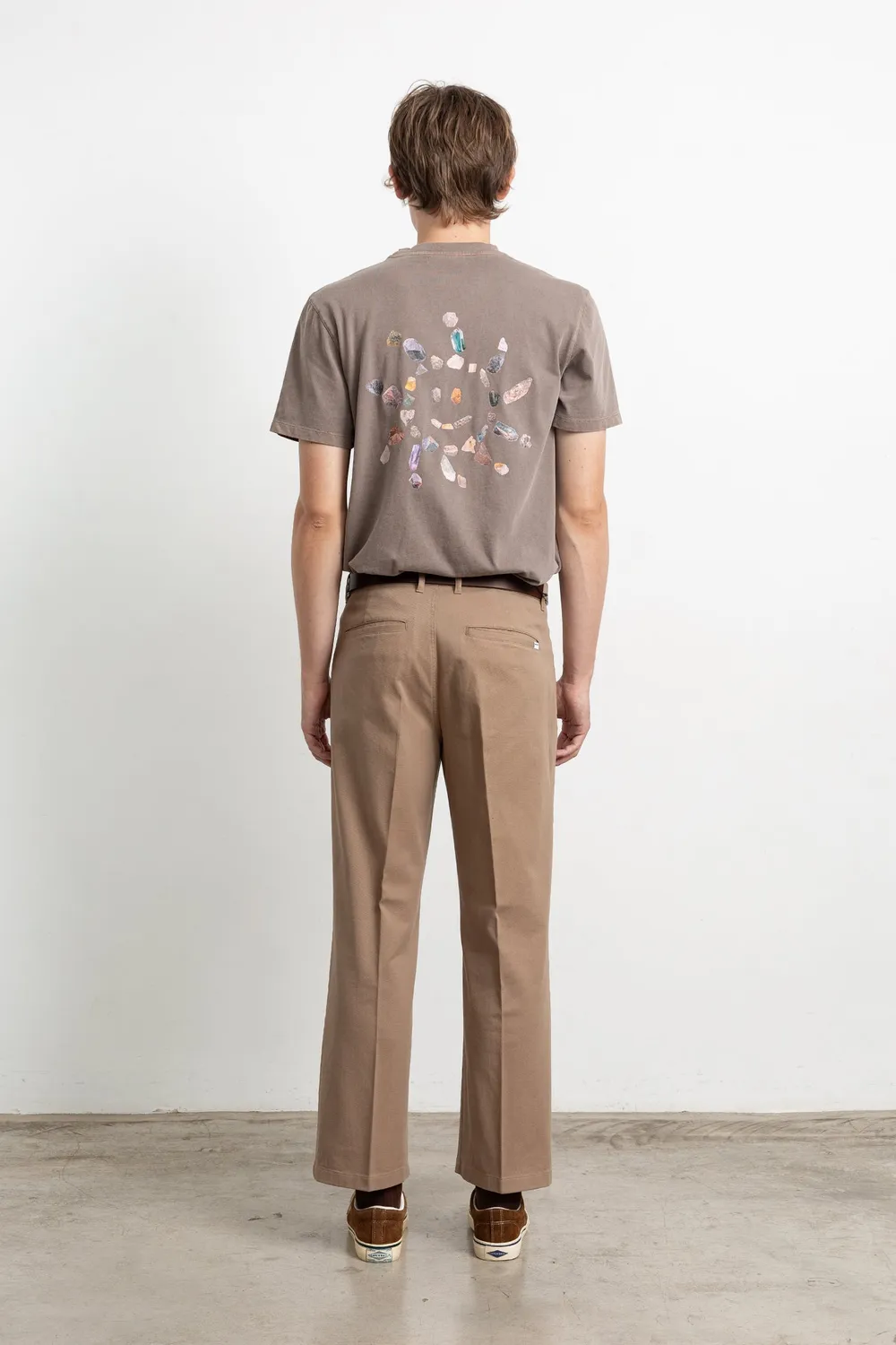 Edmmond Studios Stones t-shirt chocolat coton délavé