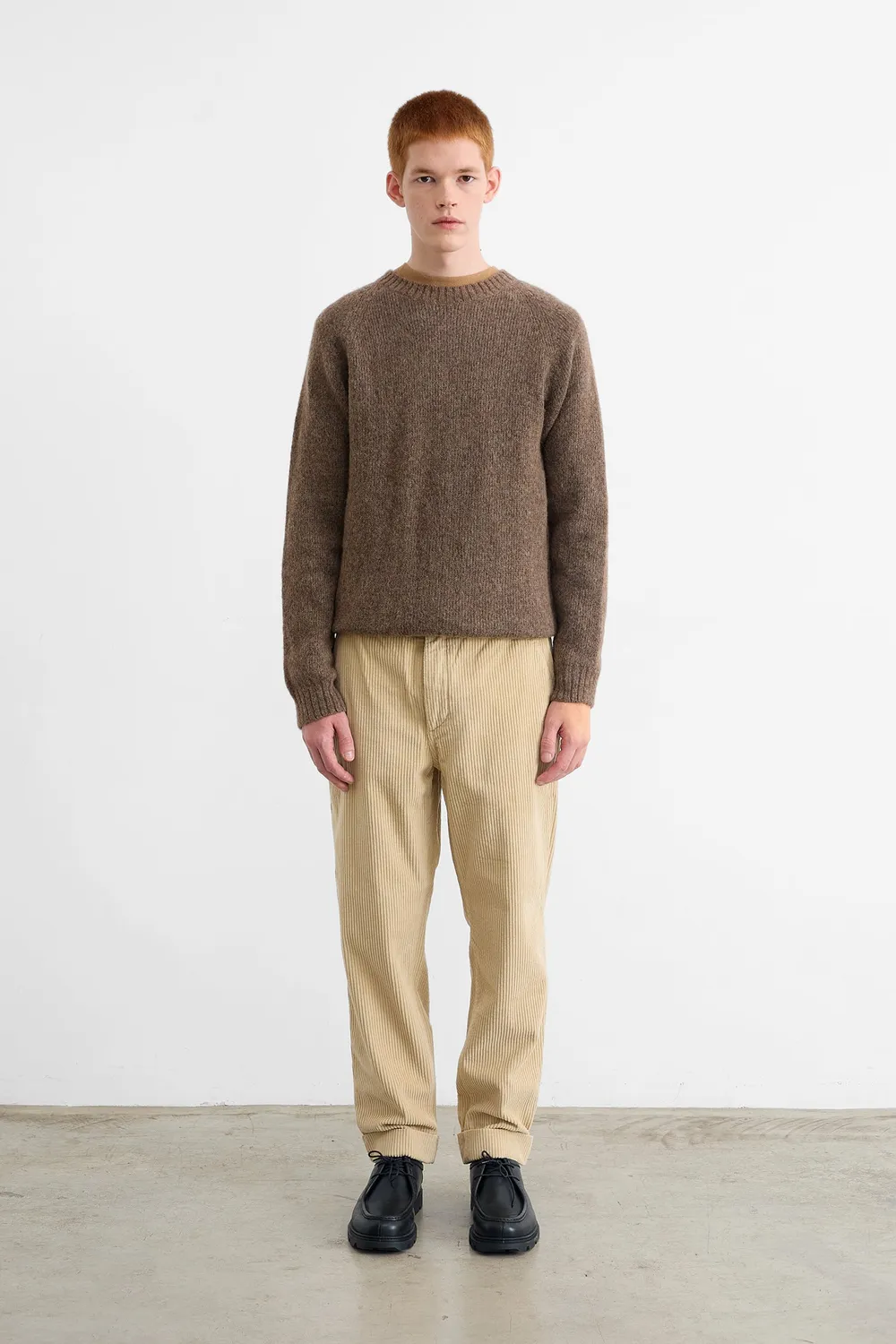 Edmmond Studios Jorge pantalon velours beige boutons