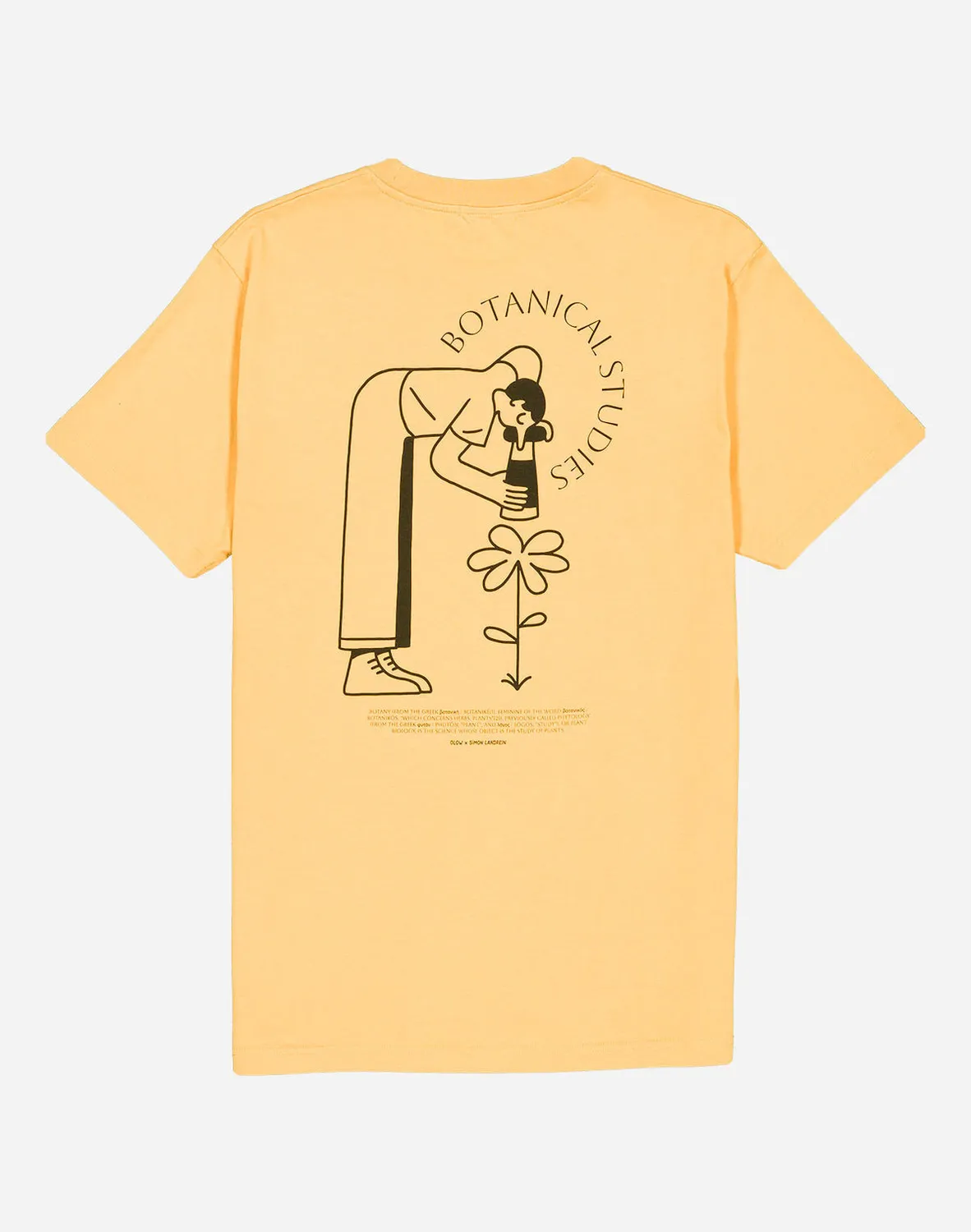 Olow Botanical t-shirt ocre coton bio
