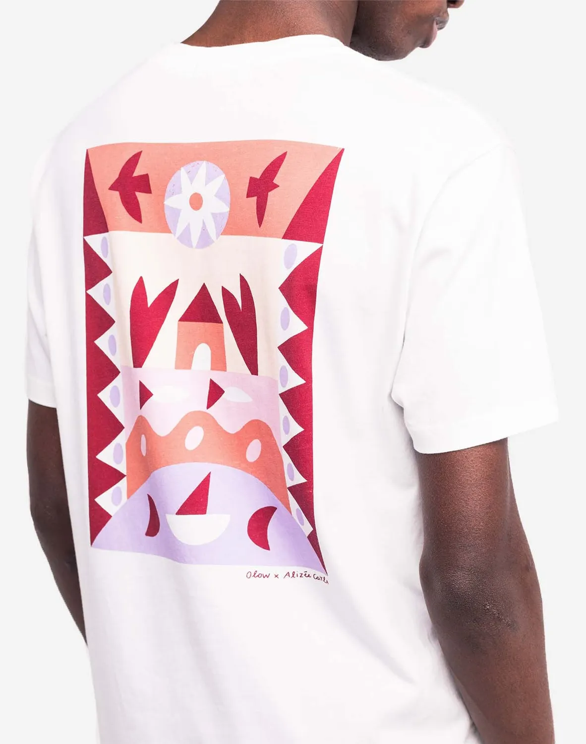Olow Saloum t-shirt écru coton bio