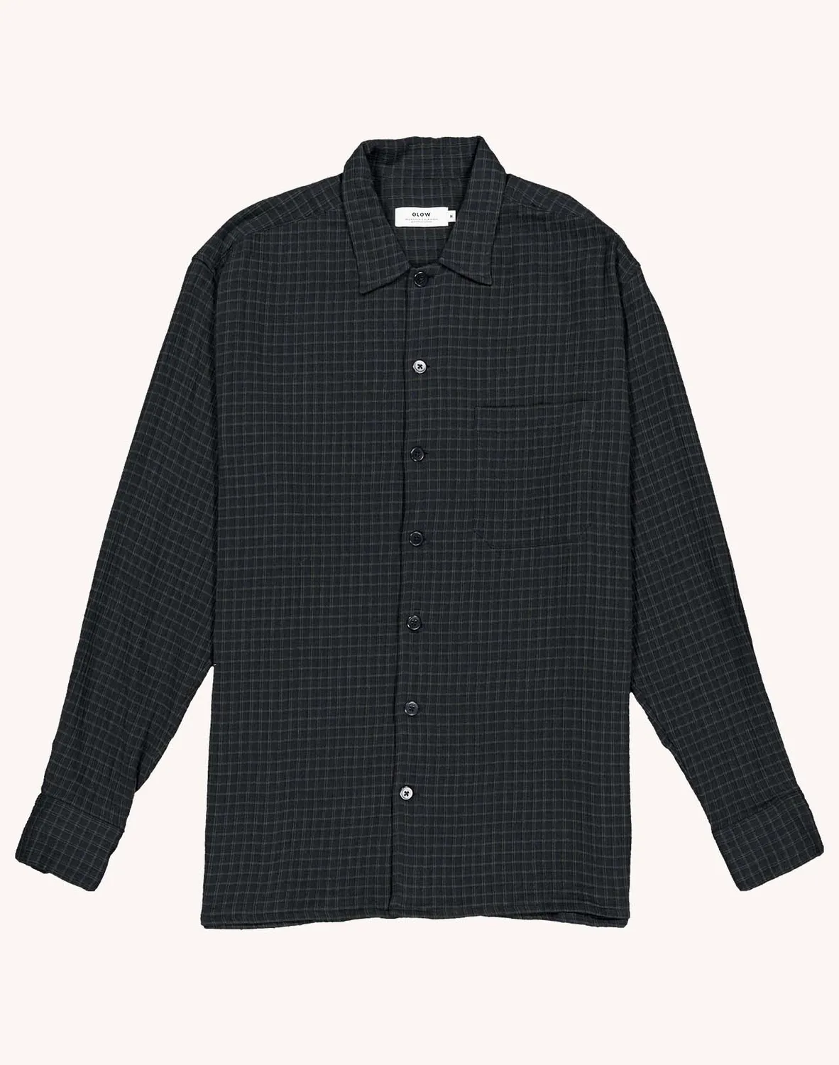 Olow Decré Brackley chemise bleu marine gaze
