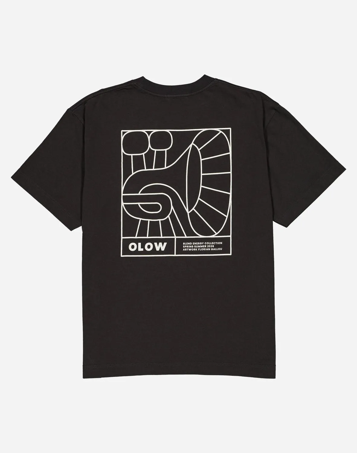 Olow Jazzy t-shirt ample noir carbone coton bio