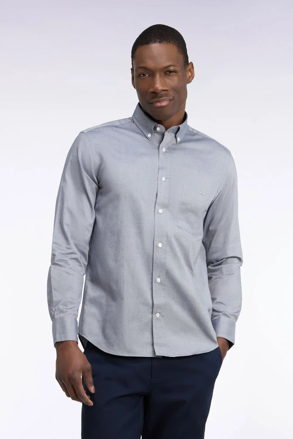 Eden Park Legend Rugby chemise homme coton marine coupe droite