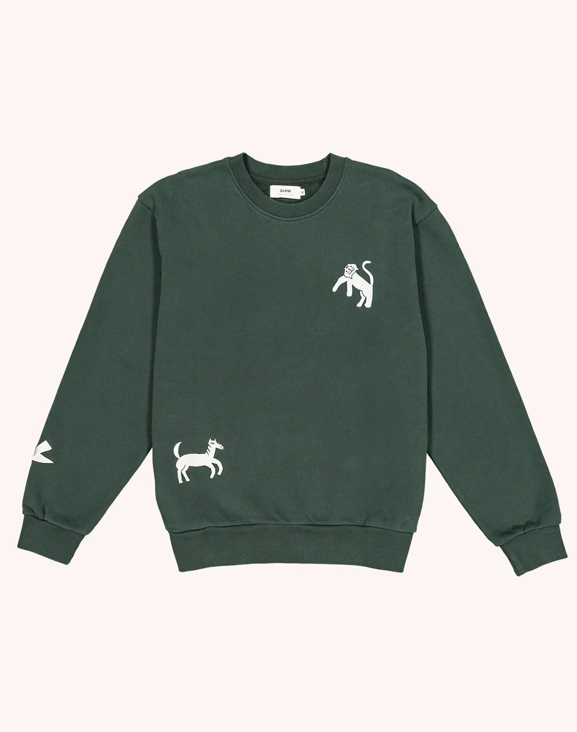 OLOW Wild sweat coton bio vert mélèze