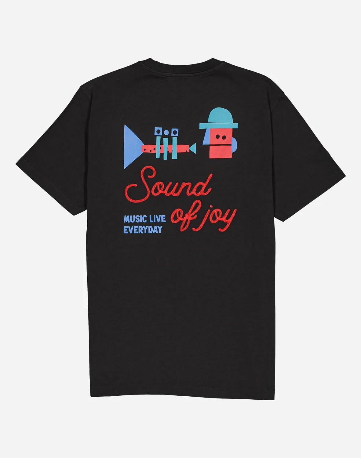 OLOW Fanfare t-shirt noir carbone coton bio