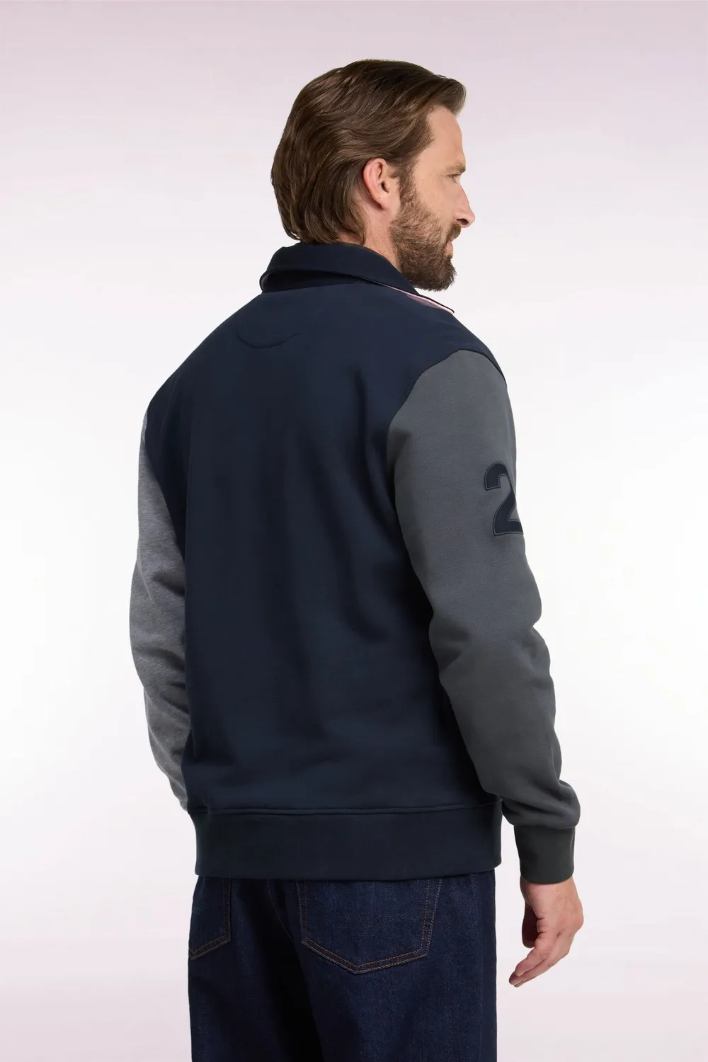 Eden Park H26MAISW0024 sweatshirt coton marine écusson
