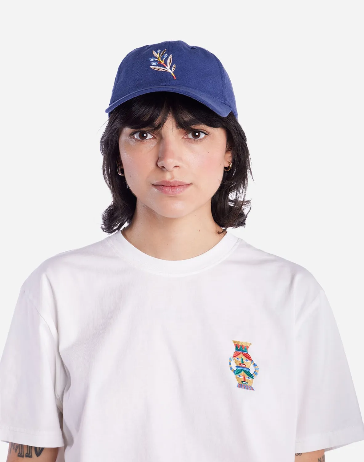 OLOW Six Panel Meknes casquette bleu outremer coton bio
